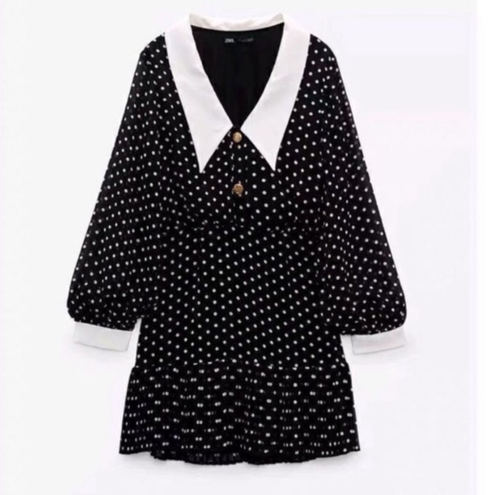 ZARA Mini Polka Dot Dress